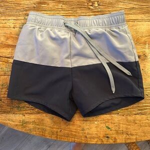 Minnow Swim Color Block Boardies 5/6T Light Blue/Navy